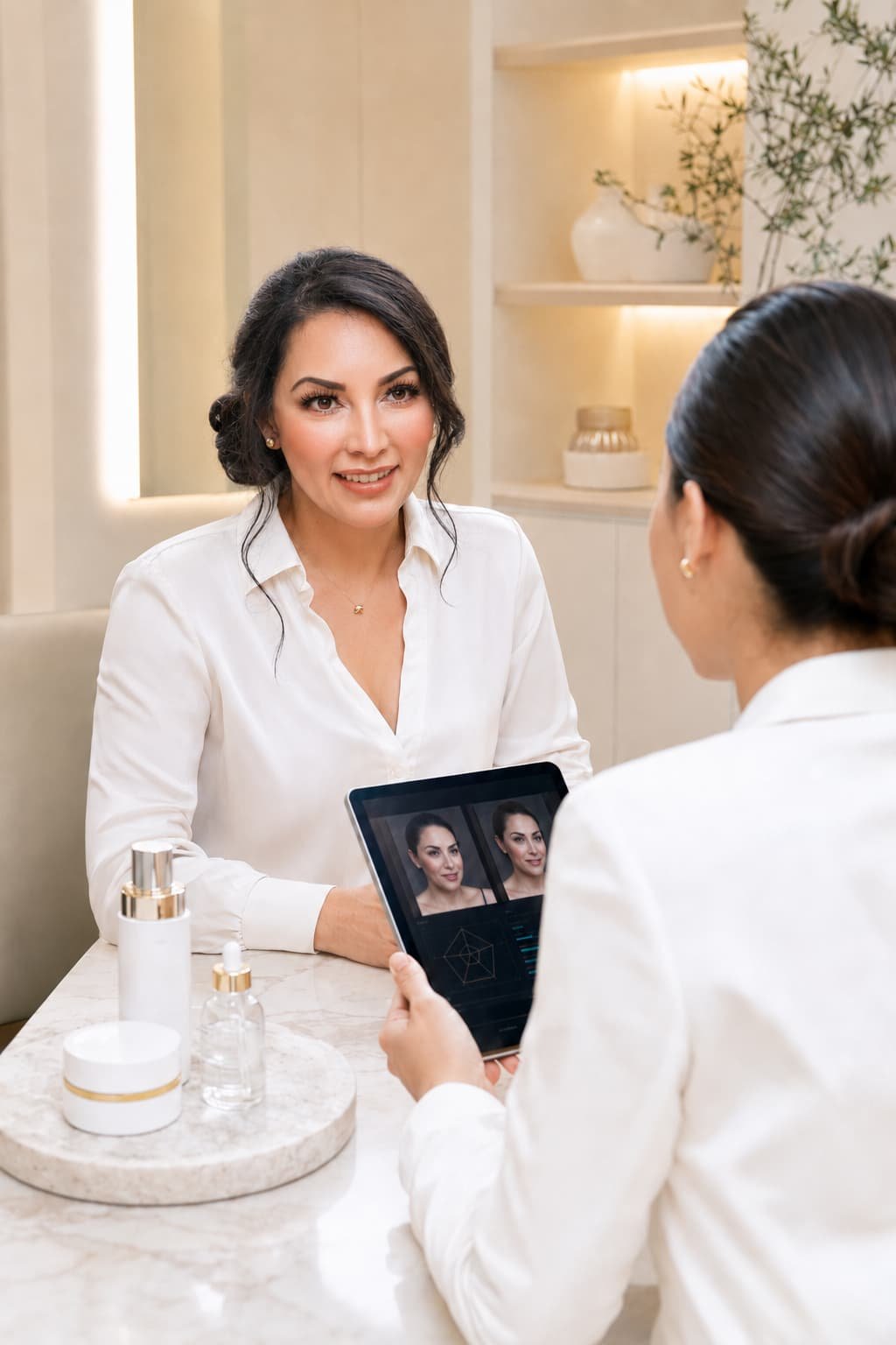 Erika Kuhn FNP-C with patient — Vida Aesthetics and Wellness Greeley Colorado